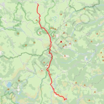 Itinéraire De Saint Front au Sagnes et Goudoulet, distance, dénivelé, altitude, carte, profil, trace GPS