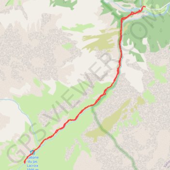 Itinéraire Torrent de la Selle ; Jas Lacroix, distance, dénivelé, altitude, carte, profil, trace GPS