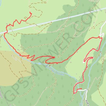 Itinéraire Montée à la croix, distance, dénivelé, altitude, carte, profil, trace GPS