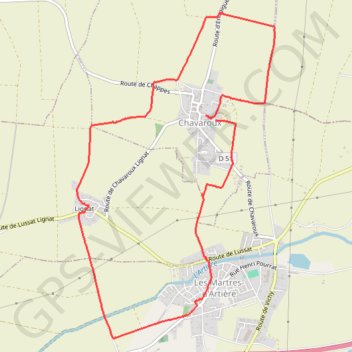 Itinéraire Balade a Chavaroux, distance, dénivelé, altitude, carte, profil, trace GPS