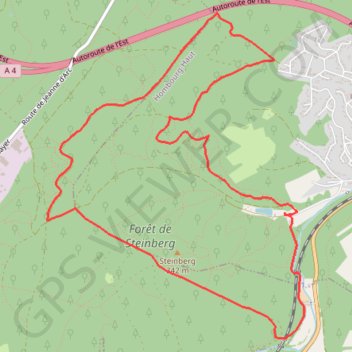 Itinéraire XXXX Papiermhule Hombourgerwald, distance, dénivelé, altitude, carte, profil, trace GPS