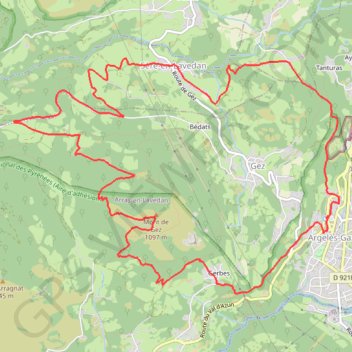 Itinéraire Mont de Gez Variante, distance, dénivelé, altitude, carte, profil, trace GPS