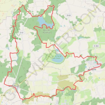 Itinéraire Vallée Serin - Saint-Péran - Trémelin, distance, dénivelé, altitude, carte, profil, trace GPS