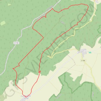 Itinéraire Curtil St Seine, distance, dénivelé, altitude, carte, profil, trace GPS
