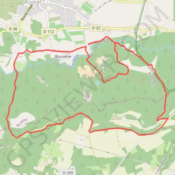 Itinéraire Le colorado Provencal à Rustrel, distance, dénivelé, altitude, carte, profil, trace GPS