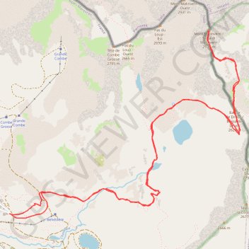 Itinéraire Isola - Mont Malinvern, distance, dénivelé, altitude, carte, profil, trace GPS