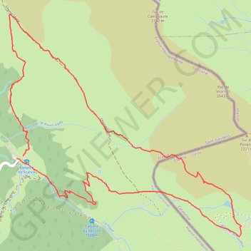 Itinéraire Luchon - Roumigau - Espagne, distance, dénivelé, altitude, carte, profil, trace GPS
