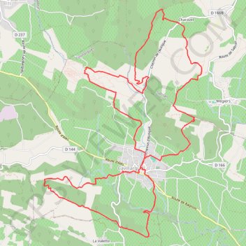 Itinéraire Randonnée autour de Cavillargues, distance, dénivelé, altitude, carte, profil, trace GPS