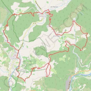Itinéraire La Drôme Provençale - Les montagnes Russes, distance, dénivelé, altitude, carte, profil, trace GPS