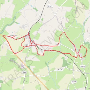 Itinéraire PEDESTRE 9KM, distance, dénivelé, altitude, carte, profil, trace GPS