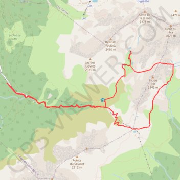 Itinéraire Vénétiers-Aigleton-Coche, distance, dénivelé, altitude, carte, profil, trace GPS
