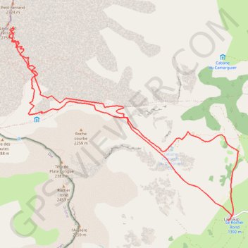 Itinéraire Grand ferrand, distance, dénivelé, altitude, carte, profil, trace GPS