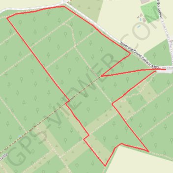 Itinéraire Bouconne sentier dit du Glaude, distance, dénivelé, altitude, carte, profil, trace GPS