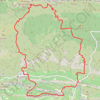 Itinéraire Alpilles Destet, distance, dénivelé, altitude, carte, profil, trace GPS