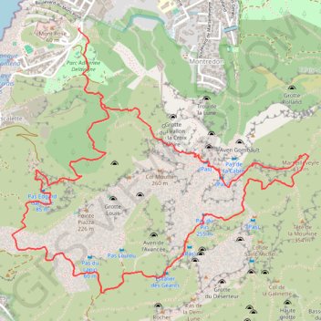 Itinéraire Le Sommet de Marseilleveyre depuis Montredon, distance, dénivelé, altitude, carte, profil, trace GPS
