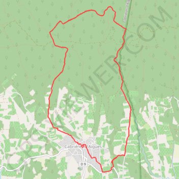 Itinéraire Cabrières d'Aigues, distance, dénivelé, altitude, carte, profil, trace GPS