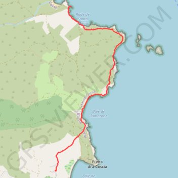 Itinéraire Vers la Tour Santa Maria, distance, dénivelé, altitude, carte, profil, trace GPS