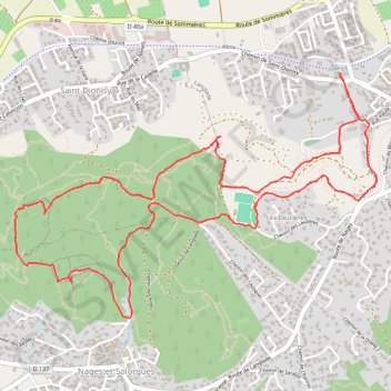 Itinéraire De Langlade à l'Oppidum de nages, distance, dénivelé, altitude, carte, profil, trace GPS