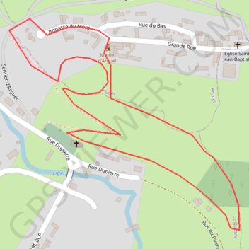 Itinéraire Le larris de Le Quesne et le Mont d'Arguël, distance, dénivelé, altitude, carte, profil, trace GPS