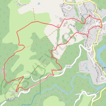 Itinéraire Lavoirs et fontaines - Corrèze, distance, dénivelé, altitude, carte, profil, trace GPS