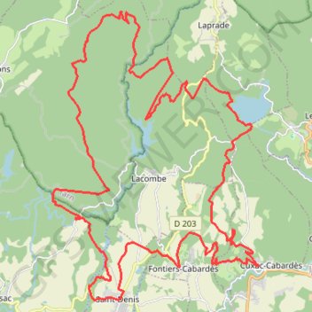 Itinéraire 8ème randonnée de Saint-Denis, distance, dénivelé, altitude, carte, profil, trace GPS