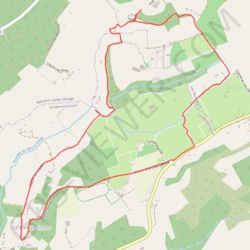 Itinéraire Les Monceaux, distance, dénivelé, altitude, carte, profil, trace GPS