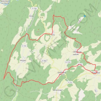 Itinéraire De Chamboeuf à Urcy par Quemigny Poisot - 12722 - UtagawaVTT.com, distance, dénivelé, altitude, carte, profil, trace GPS
