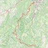 Itinéraire La Traversée du Vercors à VTT par les Chemins du Soleil (Grenoble - Lus), distance, dénivelé, altitude, carte, profil, trace GPS