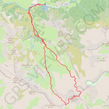 Itinéraire Rocca Marchisa, distance, dénivelé, altitude, carte, profil, trace GPS