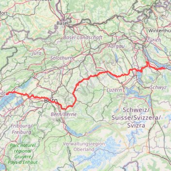 Itinéraire Nouveau tracé de points 1, distance, dénivelé, altitude, carte, profil, trace GPS