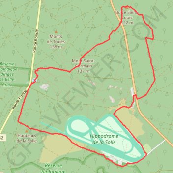 Itinéraire Marche nordique autour des Gorges d'apremont, distance, dénivelé, altitude, carte, profil, trace GPS