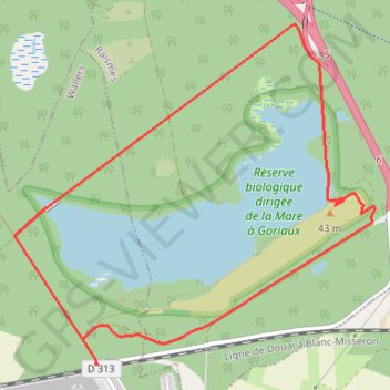 Itinéraire Circuit de la Mare à Goriaux - Arenberg, distance, dénivelé, altitude, carte, profil, trace GPS