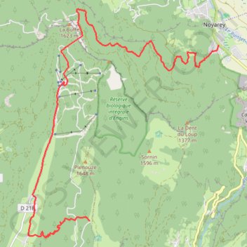 Itinéraire Moliere-Pichieres-Mortier-Boeufs-Poyet-Diday, distance, dénivelé, altitude, carte, profil, trace GPS