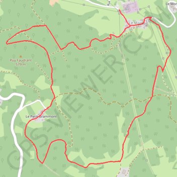 Itinéraire [Itinéraire] Circuit des Grammonts, distance, dénivelé, altitude, carte, profil, trace GPS