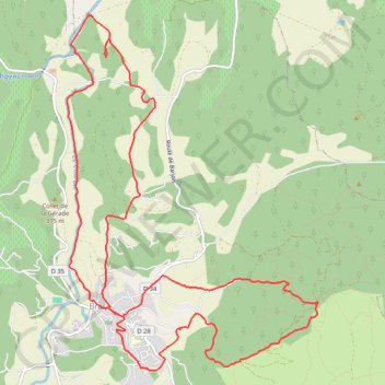 Itinéraire Autour de Bras, distance, dénivelé, altitude, carte, profil, trace GPS