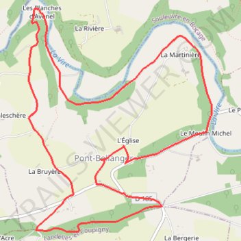 Itinéraire pédestre, distance, dénivelé, altitude, carte, profil, trace GPS