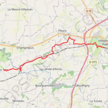 Itinéraire Le Val d'Airou et le vallon de la Douquette, distance, dénivelé, altitude, carte, profil, trace GPS