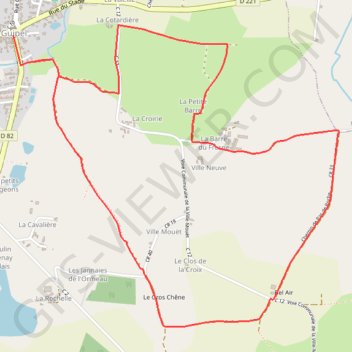 Itinéraire Sentier de la Barre - Guipel, distance, dénivelé, altitude, carte, profil, trace GPS
