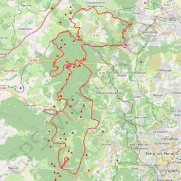 Itinéraire 45_VVX5, distance, dénivelé, altitude, carte, profil, trace GPS