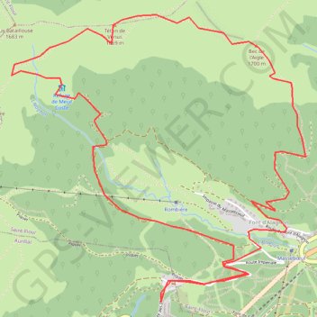 Itinéraire Fond de Cere Teton de venus, distance, dénivelé, altitude, carte, profil, trace GPS