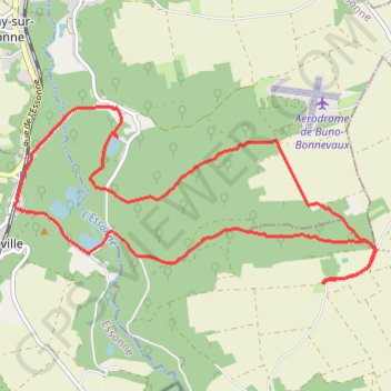 Itinéraire Nanteau sur Essonne matin, distance, dénivelé, altitude, carte, profil, trace GPS