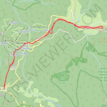 Itinéraire Mont Aigoual, distance, dénivelé, altitude, carte, profil, trace GPS