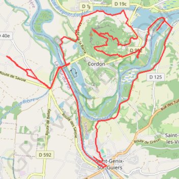 Itinéraire Chateau de la Barre à Brégnier-Cordon, distance, dénivelé, altitude, carte, profil, trace GPS