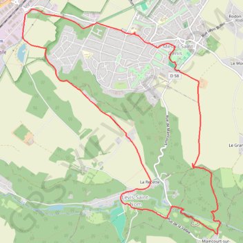Itinéraire Le Vallon du Pommeret (78 - Yvelines), distance, dénivelé, altitude, carte, profil, trace GPS