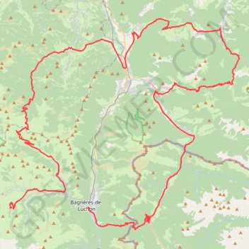 Itinéraire Bagnères de Luchon - Peyragudes, distance, dénivelé, altitude, carte, profil, trace GPS