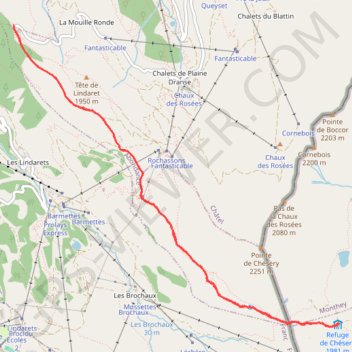 Itinéraire Lac Vert (74), distance, dénivelé, altitude, carte, profil, trace GPS