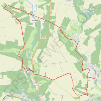 Itinéraire Boucle Sausseron Frouville, distance, dénivelé, altitude, carte, profil, trace GPS