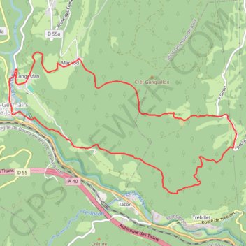 Itinéraire Marmites de Géant, distance, dénivelé, altitude, carte, profil, trace GPS