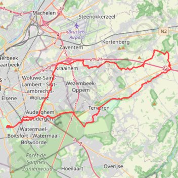 Itinéraire BBB gravel IV - N-E, distance, dénivelé, altitude, carte, profil, trace GPS