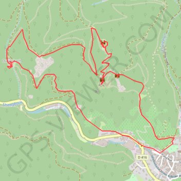 Itinéraire Châteaux Ribeauvillé. Dusenbach, distance, dénivelé, altitude, carte, profil, trace GPS